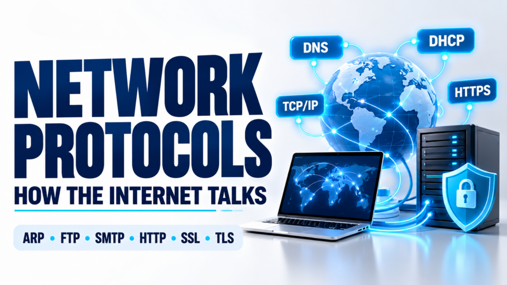 Network Protocols: ARP, FTP, SMTP, HTTP, SSL, TLS, HTTPS, DNS, and DHCP — Networking Fundamentals
