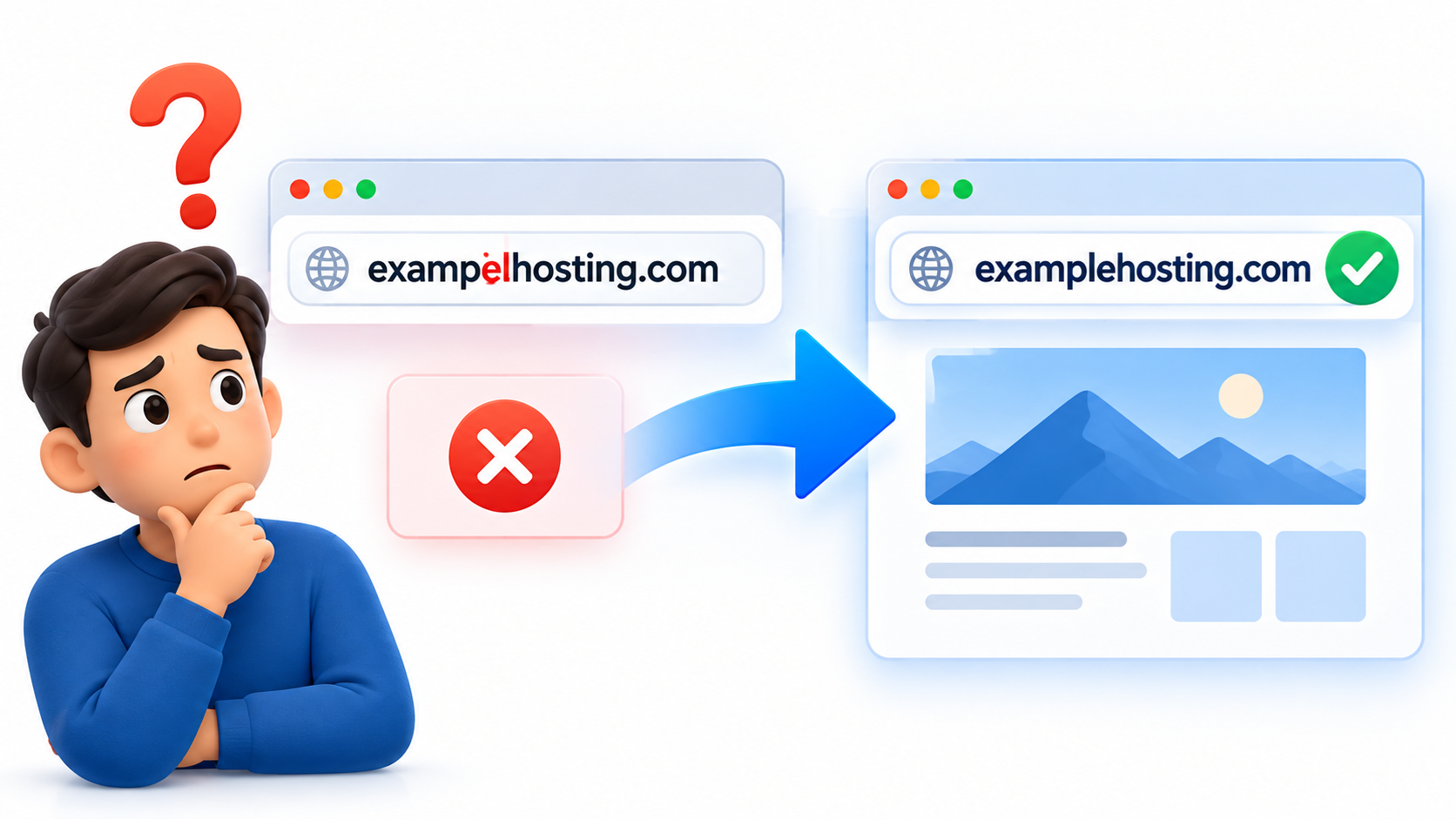 Misspelled Domain registration