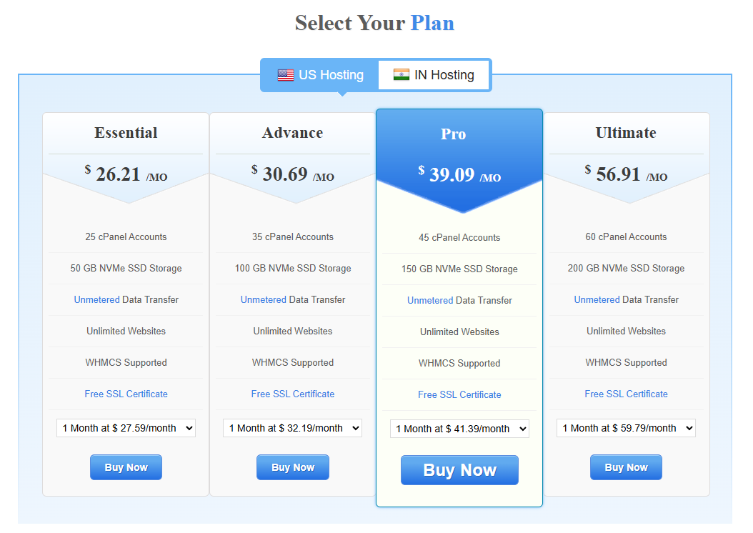 linux reseller hosting
