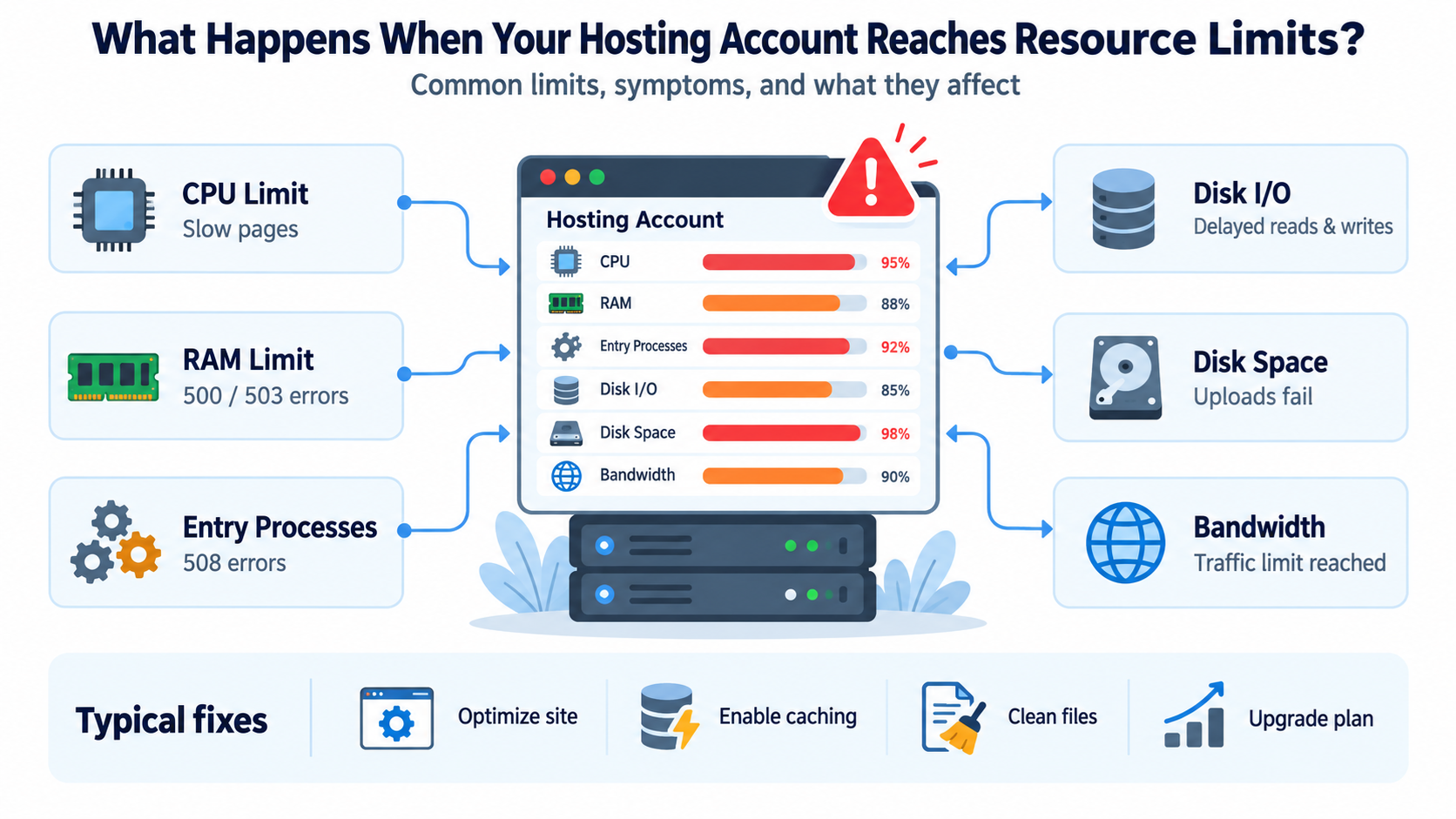Web Hosting Account Reaches Its Resource Limits